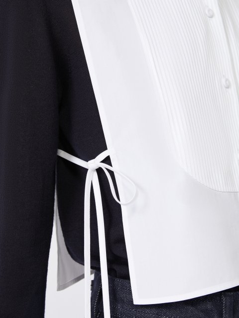 Біла манішка MAX MARA з бавовни: фото 4 - Invogue