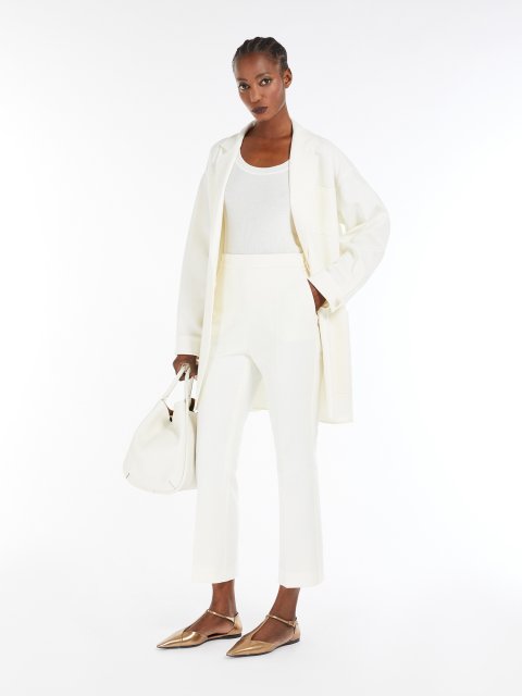 Білі брюки Max Mara приталені: фото 1 - Invogue