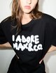 Чёрная футболка Max&Co из хлопка: фото 4 - Invogue