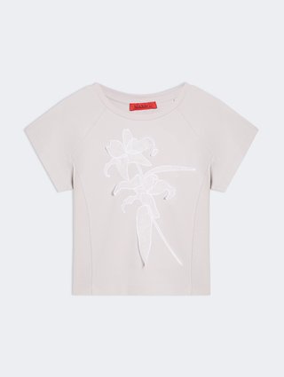 Серая футболка Max&Co из хлопка: фото - Invogue