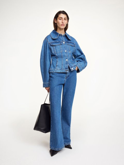 Синя куртка  BY MALENE BIRGER з бавовняного деніму: фото 1 - Invogue