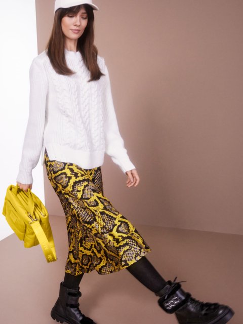 Жовта спідниця MARC CAIN : фото 5 - Invogue