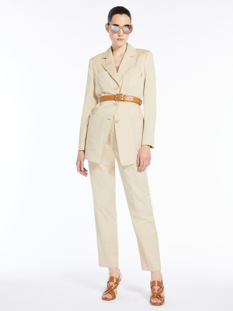 Бежеві брюки MAX MARA : фото 5 - Invogue
