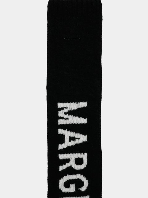 Чорний шарф MM6 MAISON MARGIELA KIDS : фото - Invogue