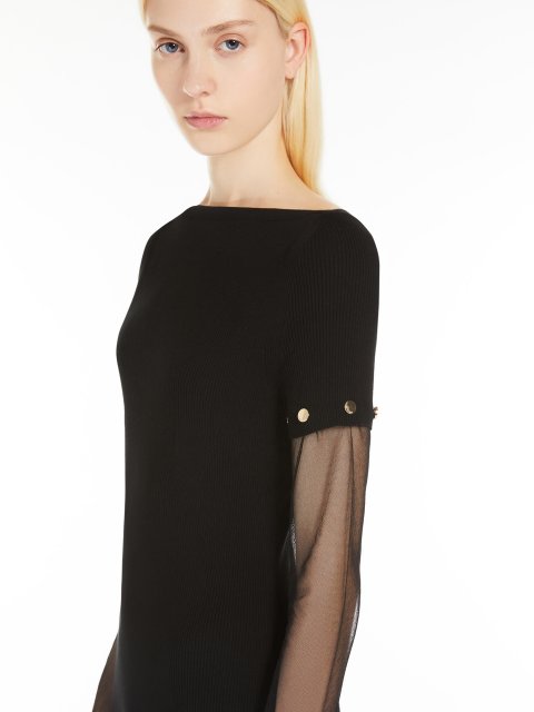Чорна сукня Sportmax довга: фото 4 - Invogue