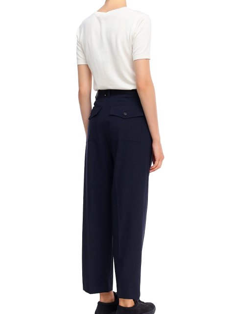 Тёмно-синие брюки WEEKEND MAX MARA: фото 2 - Invogue