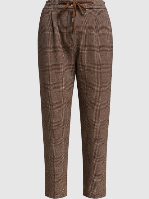 Коричневые брюки MARELLA: фото - Invogue