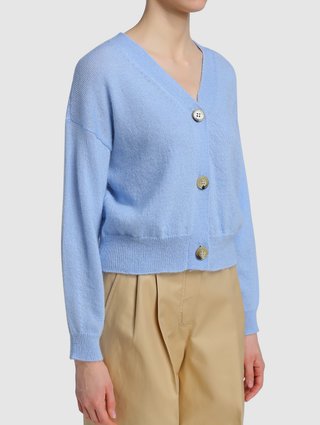 Серый кардиган WEEKEND MAX MARA: фото 3 - Invogue