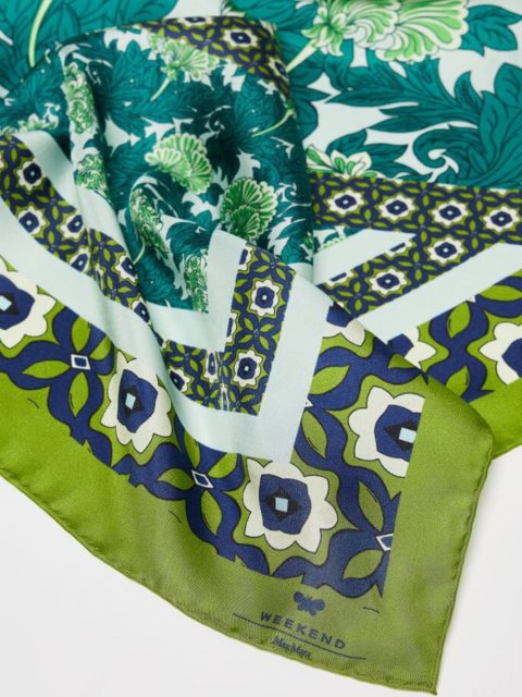 Зелёный платок WEEKEND ACCESSORIES: фото 2 - Invogue