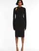 Чорна сукня SPORTMAX  з вовни та шовку: фото 1 - Invogue