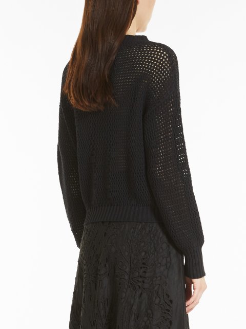 Чёрный свитер MAX MARA: фото 2 - Invogue