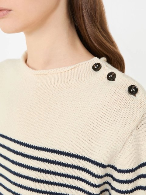 Свитер WEEKEND MAX MARA из смеси хлопка: фото 5 - Invogue