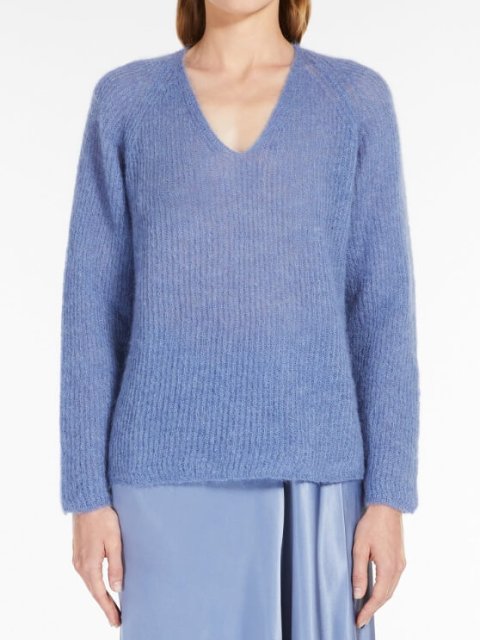 Синий свитер MAX MARA: фото 1 - Invogue