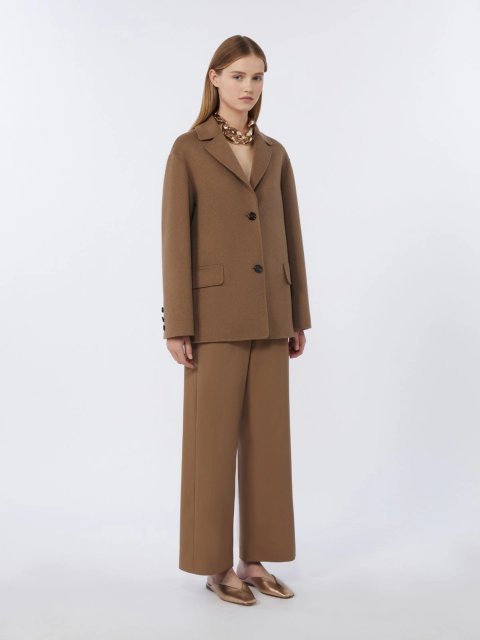 Темно-бежевий жакет MAX MARA з чистої вовни: фото 1 - Invogue