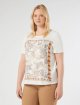 Молочна футболка MARINA RINALDI з принтом: фото 2 - Invogue
