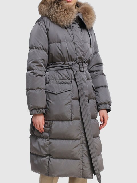 Серое пальто MAX MARA: фото 3 - Invogue