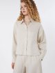 Кремова сорочка Weekend Max Mara з льону: фото 4 - Invogue
