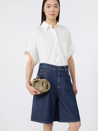 Жовта сумка Pasticcino Weekend Max Mara з льону та шовку: фото 1 - Invogue