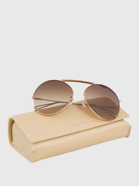 Серые очки MAX MARA: фото 1 - Invogue