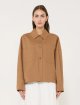 Коричневий жакет Weekend Max Mara з льону та бавовни: фото 2 - Invogue