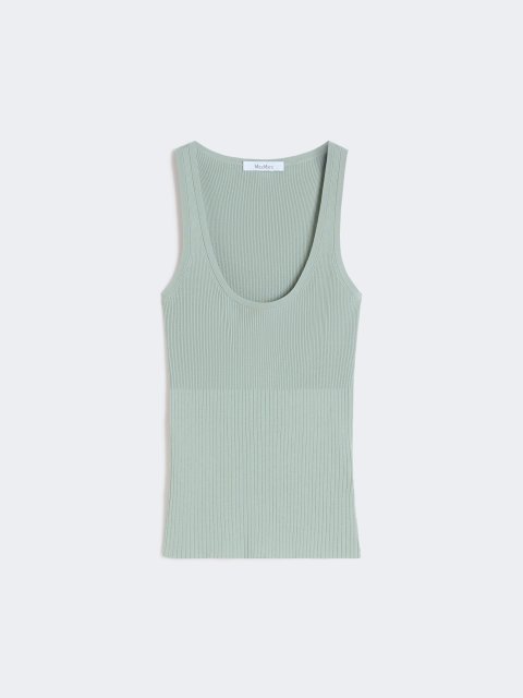 Зелёный топ Max Mara из вискозы и полиэстера: фото - Invogue