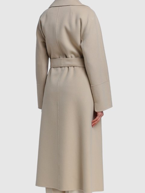 Бежевое пальто MAX MARA: фото 4 - Invogue
