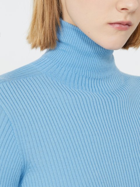 Блакитний гольф SPORTMAX з вовни: фото 4 - Invogue