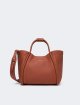 Коричневая сумка MAX MARA из мягкой кожи: фото - Invogue