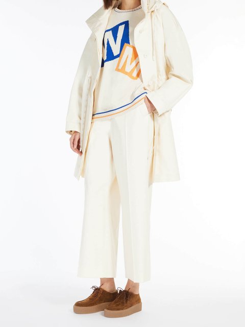 Кремовые брюки WEEKEND MAX MARA: фото 3 - Invogue