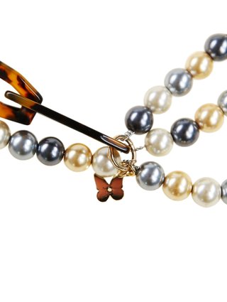 Коричневое колье WEEKEND ACCESSORIES: фото 3 - Invogue