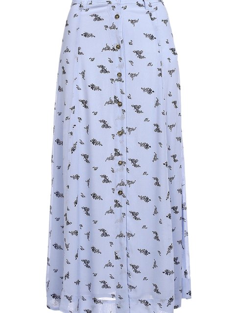 Голубая юбка GANNI: фото - Invogue