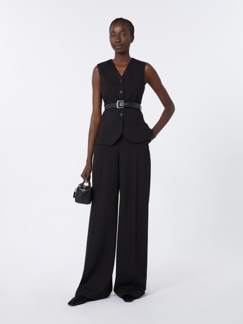 Чорний жилет MAX MARA трикотажний: фото 1 - Invogue