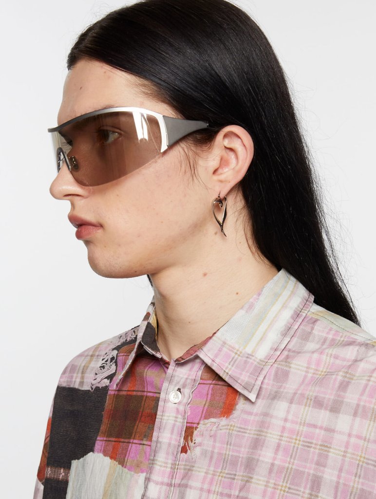 Сріблясті сережки Acne Studios у формі сердець: фото 3 - Invogue