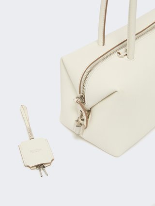 Біла сумка MAX MARA шкіряна: фото 3 - Invogue