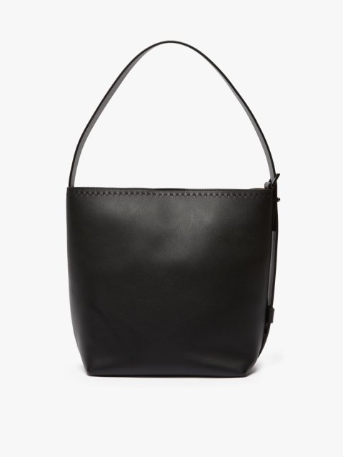 Черная сумка MAX MARA из кожи: фото 2 - Invogue