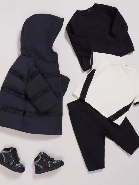 Синє пальто EMPORIO ARMANI KIDS : фото 3 - Invogue