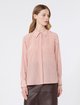 Рожева сорочка в смужку Max Mara з шовку: фото 1 - Invogue