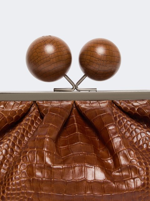 Коричневая сумка Pasticcino Weekend MaxMara кожаная: фото 4 - Invogue