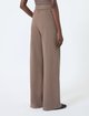 Коричневі штани Max Mara з бавовни та шовку: фото 3 - Invogue
