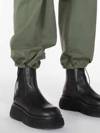 Зелёные брюки WEEKEND MAX MARA: фото 3 - Invogue