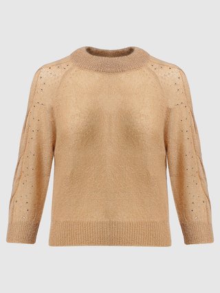 Бежевый свитер MAX MARA: фото - Invogue