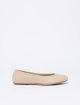 Бежеві балетки Weekend Max Mara зі шкіри наппа: фото - Invogue