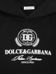 Чорна кофта, штани DOLCE&GABBANA KIDS з бавовни: фото 3 - Invogue