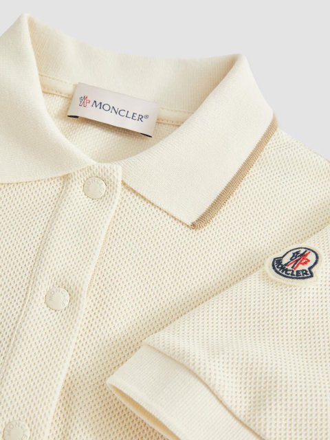 Кремова сукня MONCLER з логотипом: фото 1 - Invogue