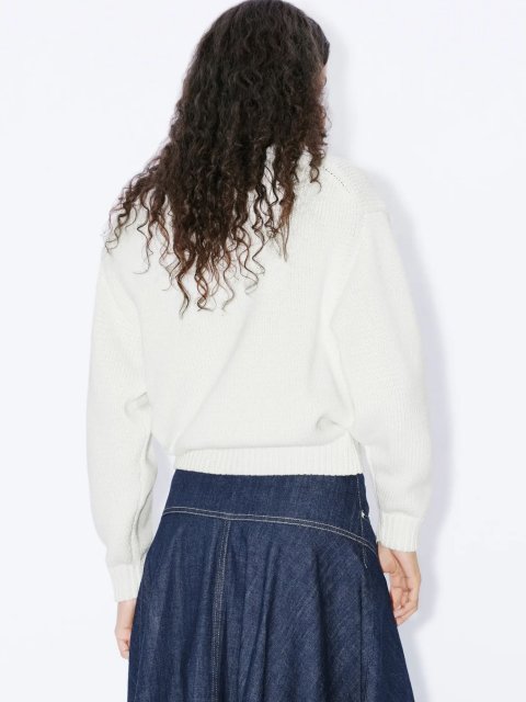 Білий джемпер KENZO вільного крою: фото 2 - Invogue