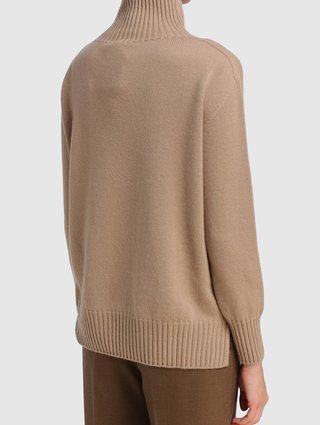 Бежевый свитер MAX MARA: фото 3 - Invogue