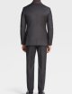 Темно-коричневий костюм в тонку смужку Zegna з вовни: фото 2 - Invogue