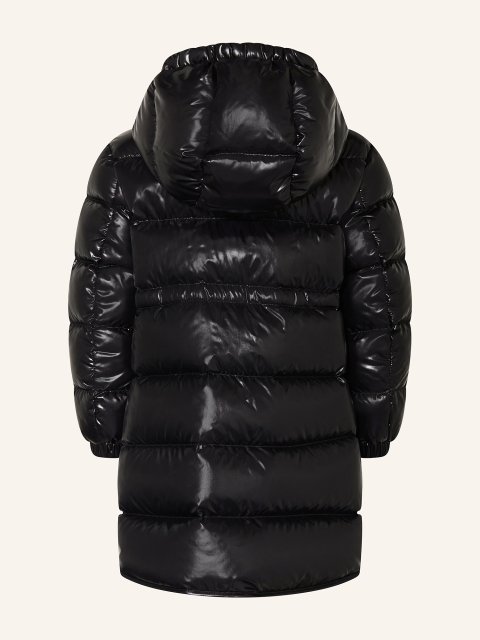 Чорне пальто MONCLER ENFANT : фото 1 - Invogue