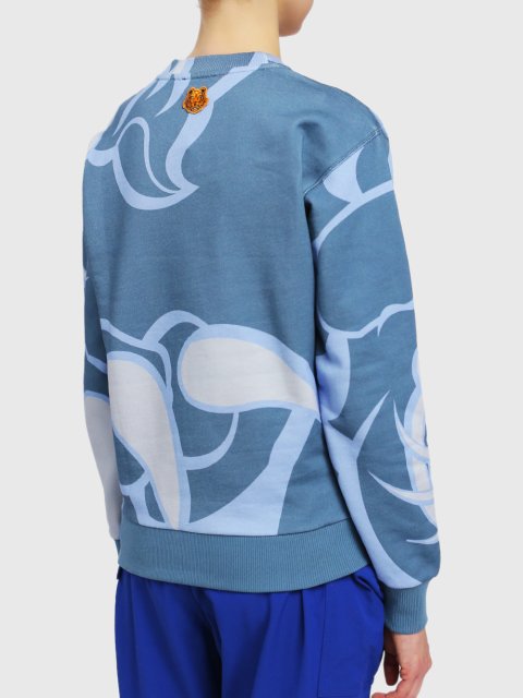 Голубой свитшот KENZO: фото 4 - Invogue
