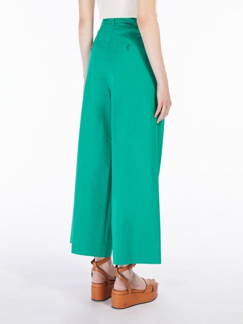 Зелёные брюки WEEKEND MAX MARA: фото 2 - Invogue